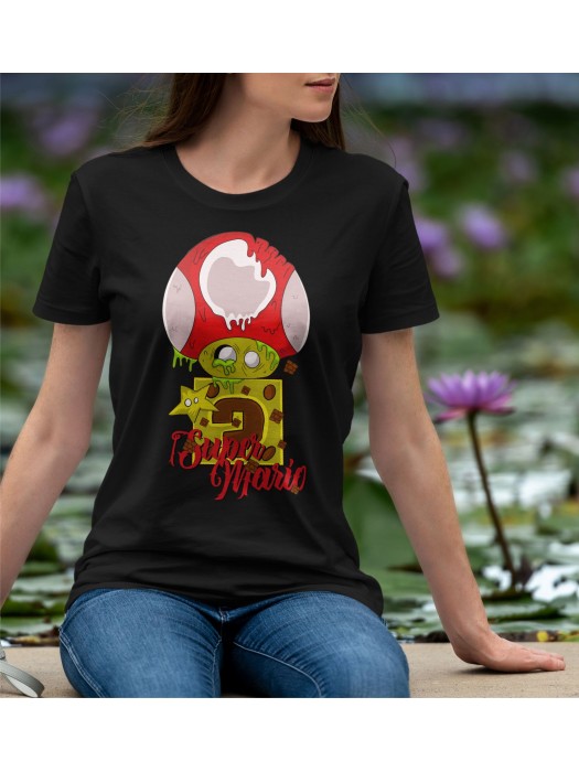 Дамска тениска Super Mario -  Fanart Mushroom